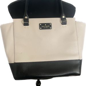 Kate Spade Wellesley Camryn Pebble Black Leather Tote Large Shoulder Bag Purse!